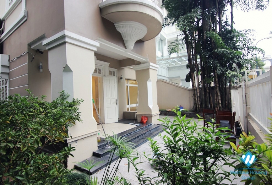 High quality and spacious house for rent in Ciputra, Tay Ho, Hanoi - Unfurnished
